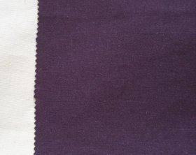 (image for) Hemp / Organic Cotton Canvas - Aubergine £30.00/m to 5m