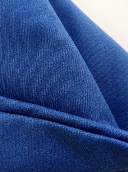 Hemp/Organic Cotton Canvas Vivid Blue £30/m - Click Image to Close