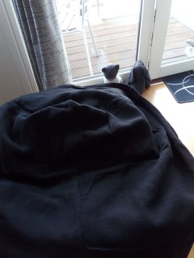 (image for) Purely Black - Large Hemp Beanbag Cover