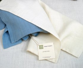(image for) 100% Hemp Fabric DOC25H1 - Cut and Hemmed 50cm/60cm x 100cm