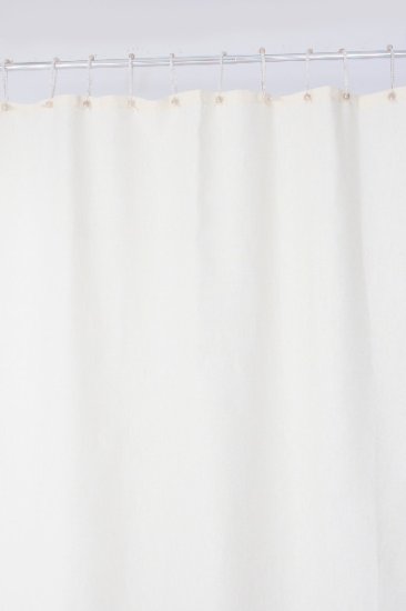 (image for) Hemp Shower Curtain Purely White - 90cm x 180cm