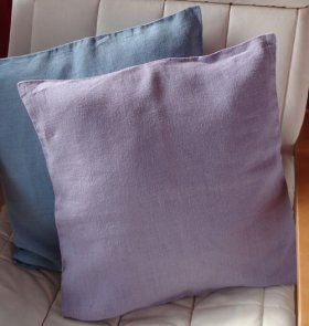(image for) Hemp Cushion Cover - Soft Lilac, 45cm x 45cm