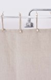 (image for) Hemp Shower Curtain - Purely Natural -90cm Width x 5 drops