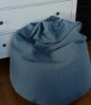 (image for) Purely French Blue-Gray - Large Hemp Beanbag Cover