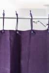 (image for) Hemp Shower Curtain - Purely Aubergine 90cm Width