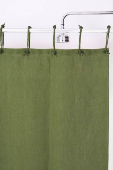 Hemp Curtain Purely Sage Green 143cm Width - Click Image to Close