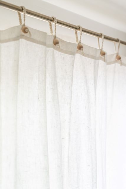 (image for) Hemp Shower Curtain Purely White 143cm Width